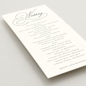 "scamorza" - Wedding Programs in Pearl by chocomocacino - Detail