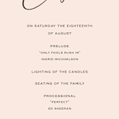 "Vision of Love" - Wedding Programs in First Kiss by Design Lotus - Detail