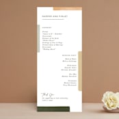 "Concord" - Wedding Programs in Moss by Robert and Stella - Front