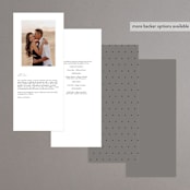 "The Ultimate After Party" - Wedding Programs in Fog by Becky Nimoy - Back of Card Options