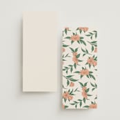 "Charming" - Wedding Programs in Almond by GeekInk Design - Back of Card Options