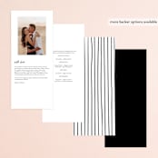 "Allure" - Wedding Programs in Cloud by JoAnn Jinks - Back of Card Options