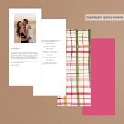 "Wild Roses" - Wedding Programs in Bush by Sumak Studio - Back of Card Options
