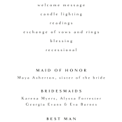 "A formal request" - Wedding Programs in Jet by Lea Delaveris - Detail