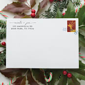 "Couple Custom Address Stamp | Self Inking Return Address Stamp" - Address Stamps in black by Samantha Malvey