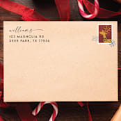 "Family Name Return Address Stamp | Self Inking Return Address Stamp" - Address Stamps in black by Samantha Malvey