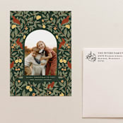 "Holiday Address Stamp No. 15" - Address Stamps in black by Cedar and Grey