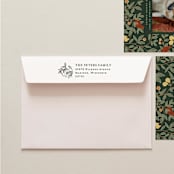 "Holiday Address Stamp No. 15" - Address Stamps in black by Cedar and Grey