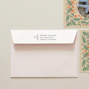 "Holiday Address Stamp No. 12" - Address Stamps in gray by Cedar and Grey
