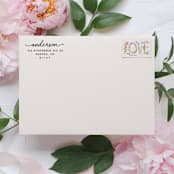 "Custom Last Name Address Stamp | Self Inking Return Address Stamp" - Address Stamps in black by Samantha Malvey