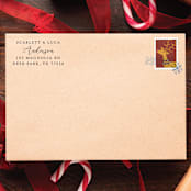 "Couple Names Classic Address Stamp | Self Inking Return Address Stamp" - Address Stamps in black by Samantha Malvey