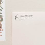 "Holiday Address Stamp No. 2" - Address Stamps in gray by Cedar and Grey