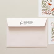 "Holiday Address Stamp No. 2" - Address Stamps in gray by Cedar and Grey