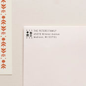 "Holiday Address Stamp No. 17" - Address Stamps in black by Cedar and Grey