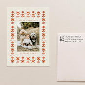 "Holiday Address Stamp No. 17" - Address Stamps in black by Cedar and Grey