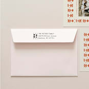 "Holiday Address Stamp No. 17" - Address Stamps in black by Cedar and Grey