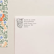 "Holiday Address Stamp No. 16" - Address Stamps in black by Cedar and Grey