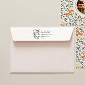 "Holiday Address Stamp No. 16" - Address Stamps in black by Cedar and Grey