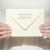 "Modern Classic Address Stamp | Self Inking Return Address Stamp" - Address Stamps in black by Samantha Malvey