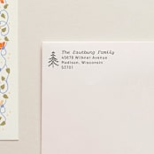 "Holiday Address Stamp No. 7" - Address Stamps in gray by Cedar and Grey