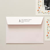 "Holiday Address Stamp No. 7" - Address Stamps in gray by Cedar and Grey