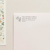 "SELF INKING Holiday Address Stamp No. 1" - Address Stamps in gray by Tara Grangroth