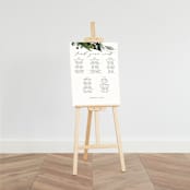 "Large Standing Art Easel" - Easel in Natural by Minted - With 18x24 Seating Chart