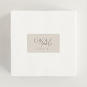 "Layered" - Wedding Favor Stickers in Natural by Kelly Schmidt - In use