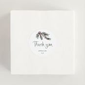 "Holidays ink doodles" - Wedding Favor Stickers in Enchanted Holiday by Cass Loh - In use
