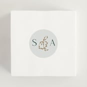 "Mountaintop" - Wedding Favor Stickers in Evergreen by Paper Sun Studio - In use