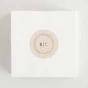 "Monogrammed Floral" - Wedding Favor Stickers in Harvest by Susan Moyal - In use