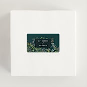 "By the Creek" - Wedding Favor Stickers in Emerald by Becky Nimoy - In use