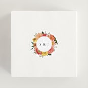 "Enchanting" - Wedding Favor Stickers in Burgundy by Susan Moyal - In use