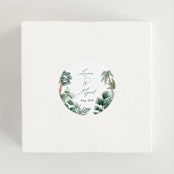 "The Greenhouse" - Wedding Favor Stickers in Seagreen by Elly - In use