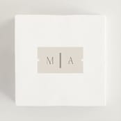 "Misha" - Wedding Favor Stickers in Latte by Kristie Kern - In use