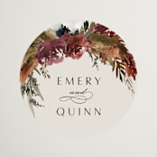 "poetique" - Wedding Favor Stickers in Autumn by Kate Ahn - Front