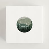 "The Forest" - Wedding Favor Stickers in Jade by Elly - In use