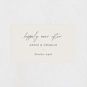 "Happily Ever After" - Wedding Favor Stickers in Buff by Sara Hicks Malone - Front