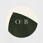 "Warner" - Wedding Favor Stickers in Emerald by Carrie ONeal - Front