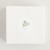 "Floral Arch" - Wedding Favor Stickers in Greenery by Phrosné Barwood - In use
