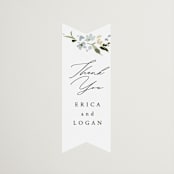 "Fleur" - Wedding Favor Stickers in Lily by Everett Paper Goods - Front