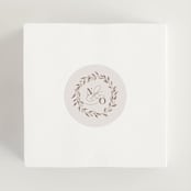 "Delicate monogram" - Wedding Favor Stickers in Ecru by Hooray Creative - In use