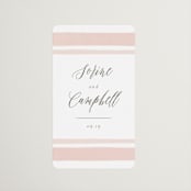 "Summer Garden" - Wedding Favor Stickers in Garden Rose by Wildfield Paper Co - Front