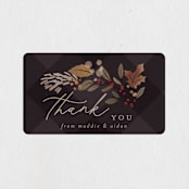 "Autumn Stroll" - Wedding Favor Stickers in Moody by Erin German - Front