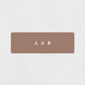 "Minimalist Shapes" - Wedding Favor Stickers in Natural by Heather Cairl - Front