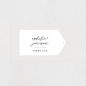 "Destination" - Wedding Favor Stickers in Mist by Lori Wemple - Front