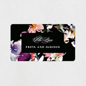 "Beauties" - Wedding Favor Stickers in Noir by Lori Wemple - Front