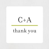 "float + celebrate" - Wedding Favor Stickers in Celery by Float Paperie - Front