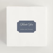 "Ritzy" - Wedding Favor Stickers in French Blue by Nicoletta Savod - In use
