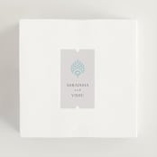 "Shraddha" - Wedding Favor Stickers in Celestial by Deynaaz Daraei - In use